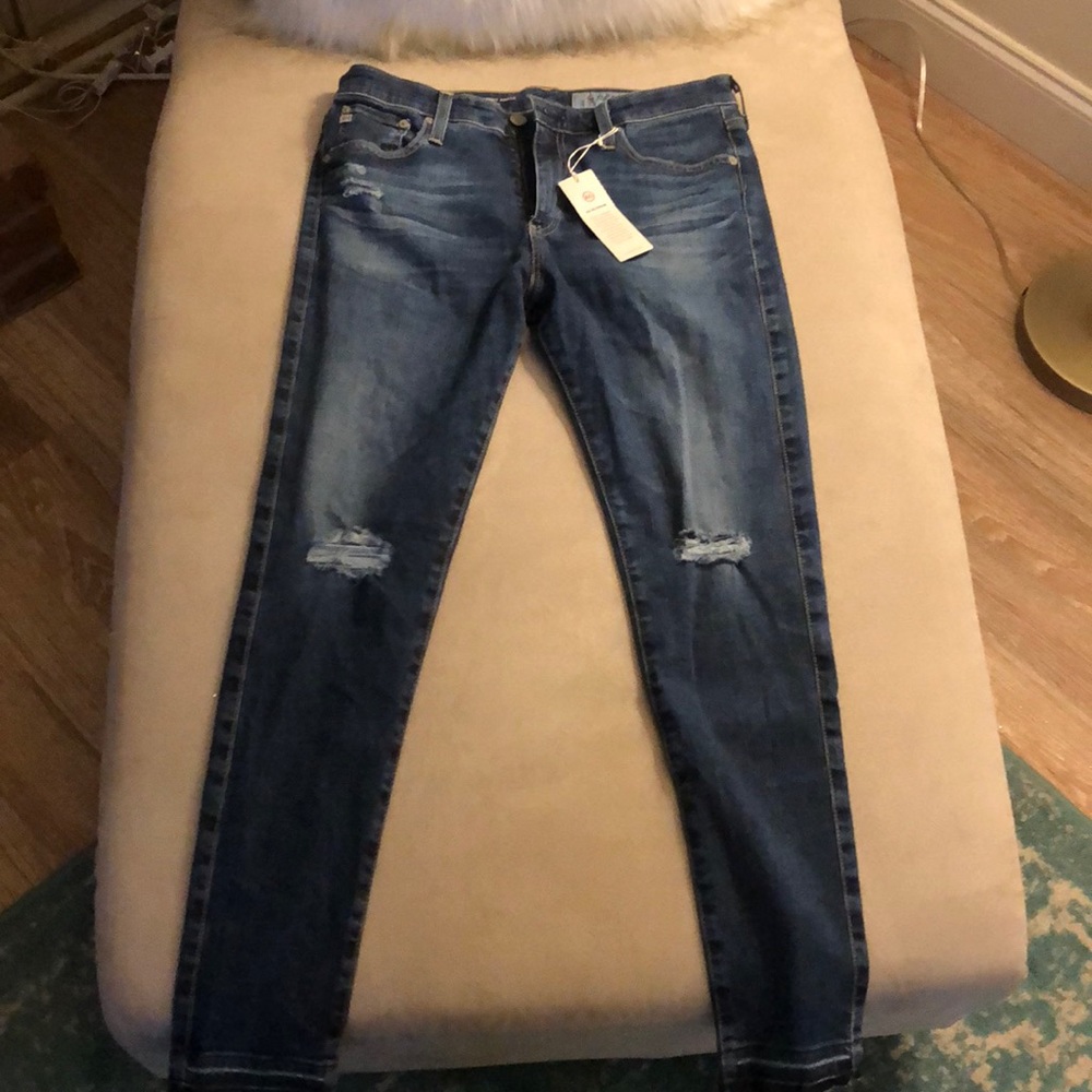 NWT AG The Farrah Skinny Ankle, high rise